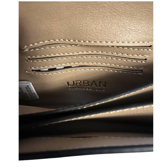 Urban Expressions Taupe Faux Leather Mini Purse with Gold Chain Handle 7x5 - Picture 5 of 8